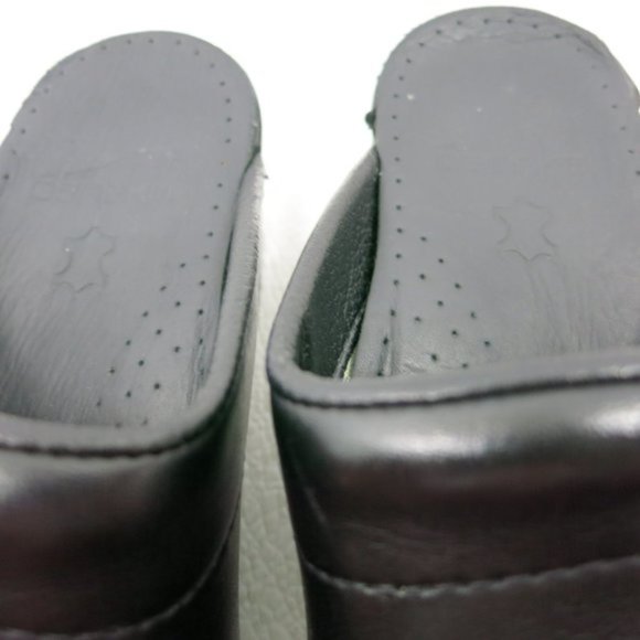 Dansko Polished Leather Mules Clogs Slides Shoes - Picture 7 of 7